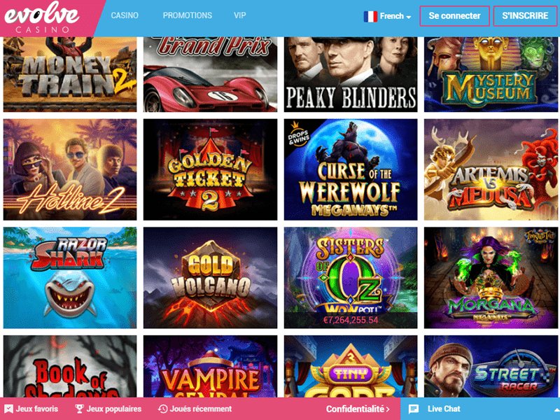 Évoluez vos gains avec Evolve Casino, le casino en ligne le plus attractif, déposer sur evolve casino